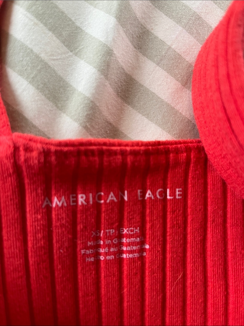 Ribbed American Eagle Tank Tops - Picture 2 of 2